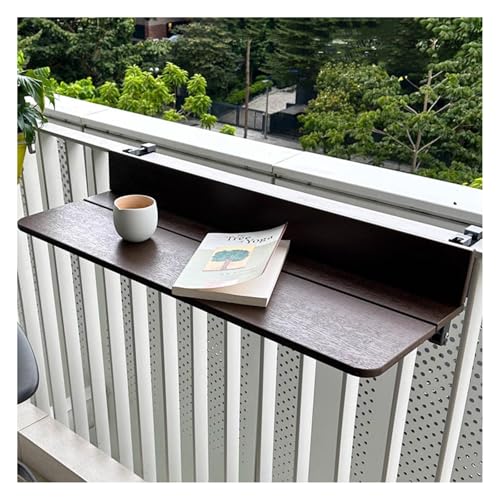 ZGLINMZ Folding Balcony Railing Hanging Planter for Outdoor/Indoor, Multi-Functional Garden Decor, Space-Saving Terrace Accessory (L120*W27cm / L47.2*W10.6in)