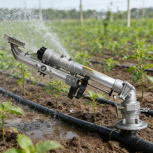 YXINHONGYUE Heavy Duty 360° Adjustable Agricultural Irrigation Spray Gun, Alloy Long Range Water Sprinkler with 5 Nozzles for Farm Lawn Garden & Industrial Dust Removal