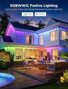 Govee Permanent Outdoor Lights Pro, 200ft with 120 RGBIC LED Lights, White