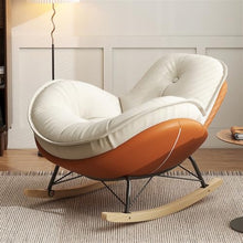 Cat Scratch Leather Rocking Chair Adult Recliner Lazy Sofa Living Room Easy Balcony