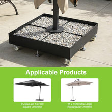 Outdoor Rolling Umbrella Stand with 4 Lockable Wheels 1100LBS