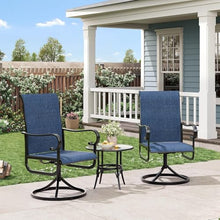 360° Swivel Rocking Patio Dining Chairs, Ergonomic High-Back Outdoor Seating, Quick-Dry Textilene Mesh, 450-LB Heavy-Duty Steel Frame,All-Weather for Backyard,Garden,Deck,Poolside,Lawn,Porch, Set of 4
