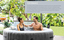 Intex PureSpa Greywood Deluxe 85" x 25" Inflatable 6 Person Hot Tub Greywood