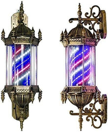 VITINNO Light Outdoor Wall Lamp Light Outdoors Illuminating Rotating Led Strips Hairdressing Salon Sign Wall Lamp Barber Shop Pole