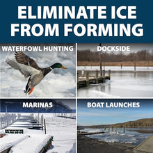 Ice Eater Submersible Pond & Lake Deicer for Boat Docks & Marinas, Winter Water Pump for Circulation & Aeration, P1000 1 Horsepower - 25 Ft Cord 115V