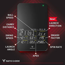 VC VOICE CADDIE Swing Caddie SC4 Portable Golf Simulator Black