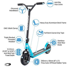 Osprey Dirt Scooter Off-Road Pneumatic Tires Blue
