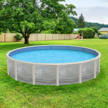 Bluewave Trinity 18'Round 52" Resin Steel Swimming Pool in Gray