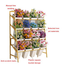 GODFSAHG Flower Display Stand with Cubes, Flower Bouquet Stand, Flower Stands for Outdoor Plants, Plant Stands for Florist, Garden, Patio