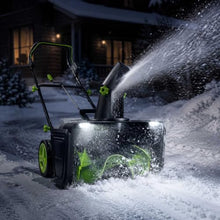 Battery Operated Snow Blower, 3500w, 7.5m Throw Distance fourbatteries