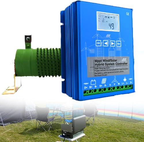 CHRISK 48v,12V 24V 48V MPPT Wind Solar Hybrid Controller Solar Wind Power Accessories, Energy Controller Wind 9000W Photovoltaic