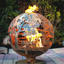 Esschert Design FF1011 Wildlife Fire Sphere, Rust Metal Finish - Large