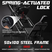 Mappding Leg Press Hack Squat Machine Black