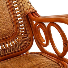 ZYBB Solid Wood Large Rocking Chair Adult Recliner Balcony Rattan Lazy Rocking Chair 145X102x65cm