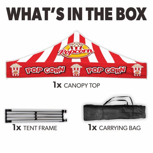 LookOurWay Custom Canopy Tent 10x10 - Pop Up Tent for Outdoor Events with Custom Branding