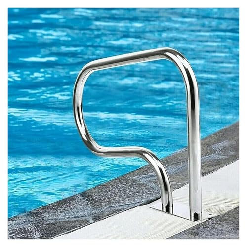 Pool Handrail Pool Stair Rail Pool Railings Pool Railings, Easy-to-Assemble Hand Grab Rail, 304 Stainless Steel Safety Grips for Inground Pool Entry