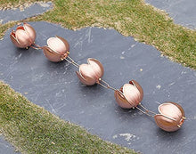 WKNHHL Rain Chain, Copper for Garden Decoration, Temple Villa Courtyard Rain Gutter Drain Chain, Adjustable Length,260cm (8.5ft)