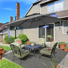 CoolCover by Han 10x10 FT Outdoor Cantilever Patio Umbrella with Base