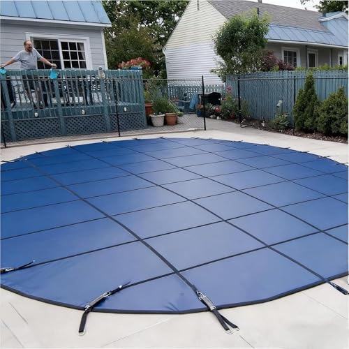 KGBNYSS Round Swimming Pool Safety Cover Dia 10 9 8 7 6 5 4 3 2 M, Elastic Pool Protection Mesh for Kids/Pets/Adults Safety(10m/33ft)