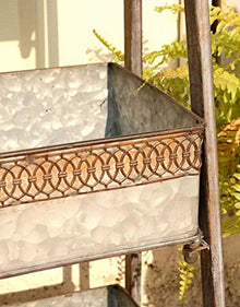 OJKJGYTF Iron Flower Stand, Indoor&Outdoor Plant Stand,Flower Stand Shelf, Flower Shop Cafe Shop Display Stand Stand