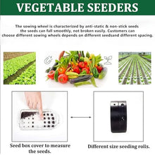 ZHIGUANYUN Manual Garden Seeder | Adjustable Row Spacing, Plant Spacing, and Depth | Agricultural Seeder for Flower and Vegetable Seeds 4ROW