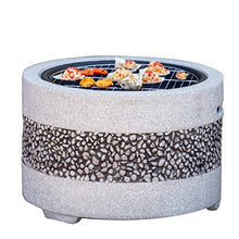 Fire Pits Outdoor Garden BBQ Grill Kit, Backyard Patio Garden Fireplace Camping Outdoor Heating, Campfire Picnic Cooking Fire Pit, 55.5cm/21.9" (Beige Kit)