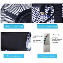 UYCVT Wall Mounted Misting Fan with Remote, 3 Speeds & 120° Oscillation for Outdoor Commercial Cooling-FS 65