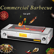 Table Top Portable Gas BBQ, Gas Barbecues Grill Detachable Cooking Net Stainless Steel Baking Pan with Oil Pan, Table Top Griddle, Grease Tray, for Picnic Camping Garden Terrace Beach,SC 03 5 (S