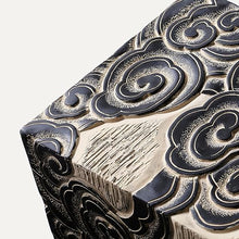 ARCVOX Decorative Columns Pedestal 19.6/27.5/35.4/43.3in, Antique Stone Finish Xiangyun Pattern, Statues for Home Decor, Statue Outdoor Sculpture for Garden (Size : Size M)