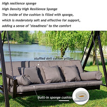 uhyOHF Outdoor Swing Bed Garden Porch Swing Garden Rocking Chair Hammock Canopy Swing Chair Suitable for Garden Poolside (Gray