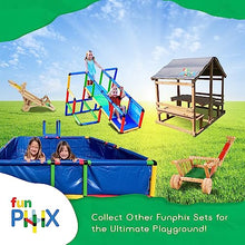 Funphix Kids Klubhouse Wooden Playhouse with Table & Benches