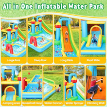 AKEYDIY Inflatable Bounce House Water Slide Bright Color