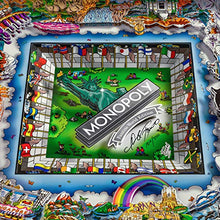 WS Game Company Monopoly World Silver Edition by Charles Fazzino Multicolor