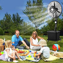 CUTPOIY Outdoor Fan Misting Kit with 11 Gallon Tank, Adjustable Height, 3 Speeds & 60° Oscillation for Cooling Patio, Garden, Camping