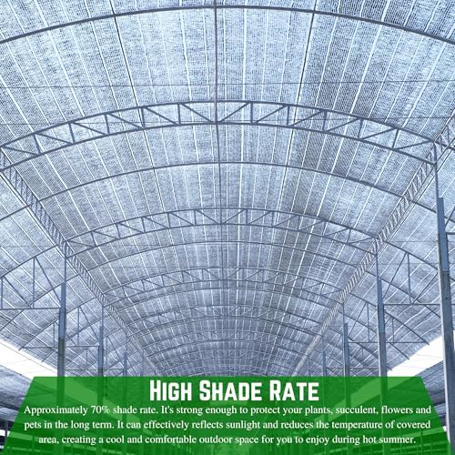 Farm Plastic Supply Aluminet Silver Shade Cloth 70% Reflective 14' x 125'