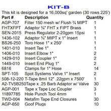 Farm Plastic Supply Garden Irrigation Kit 16,000 Sq/Ft