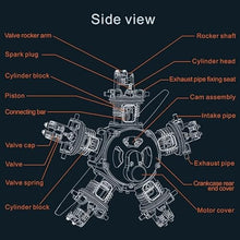 Moderock 5 Cylinder Radial Engine Model Kit Educational DIY Toy