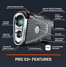 Wearable4U Bushnell Pro X3+ Laser Golf Rangefinder +Towel Bundle