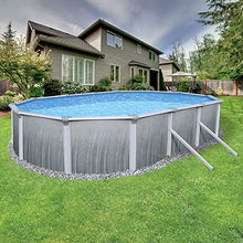 Blue Wave NB2622 Martinique 12' x 24' Oval 52" Steel Pool in Blue Gray
