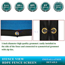 Ifenceview 14' x 5' to 14' x 80' Patio Top Driveway Carport Barn Kennel Yard Garden Plants Crops Shade Cloth Mesh Net Pergola Gazebos Cover Canopy Awning (14' x 78', Blue)