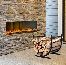 LFSDFJ Firewood Rack Curved Lumber, Stove Log Kindling Stacker, Waterproof Outdoor Storage for Deck, Patio, Porch, Lawn, and Wood Burner,Firewood Rack