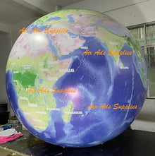 Air-Ads Supplies Giant Inflatable Globe Map Balloon 16ft Blue