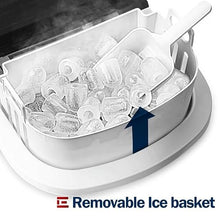 TEDILUVI Ice Maker Machine Countertop 26 Lbs in 24 Hours Electric and Compact Potable
