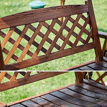 KYTGFH Patio Swing Porch Hang Club Bench Chair,3 Person Outdoor Patio Swing Chair,Wooden Porch Glider Swing Chair Outdoor Swing Chair Bench Suitable for Poolside,Balcony