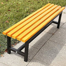 ERoomQ Outdoor GThe Bench,Outdoor Bench Patio Bench, Outdoor Park GThe Bench Terrace Bench, Anticorrosive Solid Wood seat 2-3 seat Weatherproof Porch Chair (47)