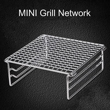 Barbecue Grill Mini Foldable Stainless Steel Portable Barbecue Grill Rack for Outdoor Activities Camp Cooking Supplies (D 7.87"x7.68"x2.95")