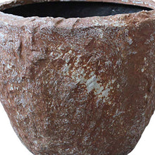 Benzara Hand Made Round Bowl Like Rocky Sandstone Planter, Set of 3, Brown