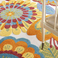 Nourison Home Aloha Multicolor 12' x 15' Area Rug - Easy Clean, Non Shedding, Bed Room, Living Room, Dining Room, Kitchen (12' x 15')
