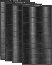KZZAAO 1600W Solar Panel Kit 4 Pcs 400 Watt Flexible Solar Panel Lightweight Monocrystalline Photovoltaic Module Portable Solar Panels