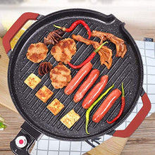 Round Grill Outdoor Charcoal Full Stainless Steel Korean Smokeless Household Commercial Pan Fry